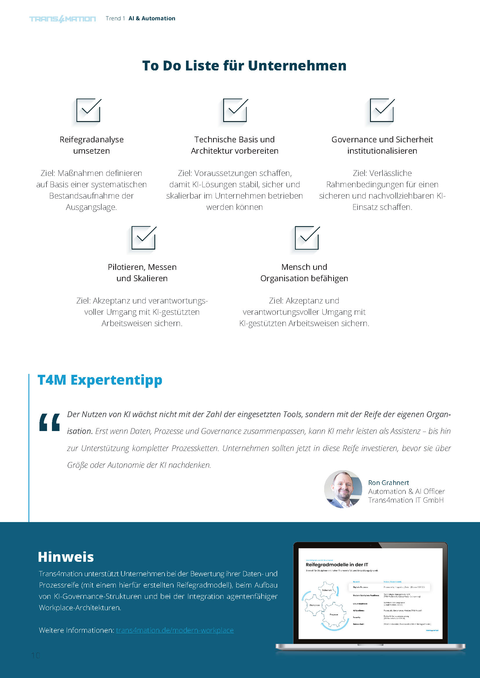 Trend 1 – Was Experten raten.