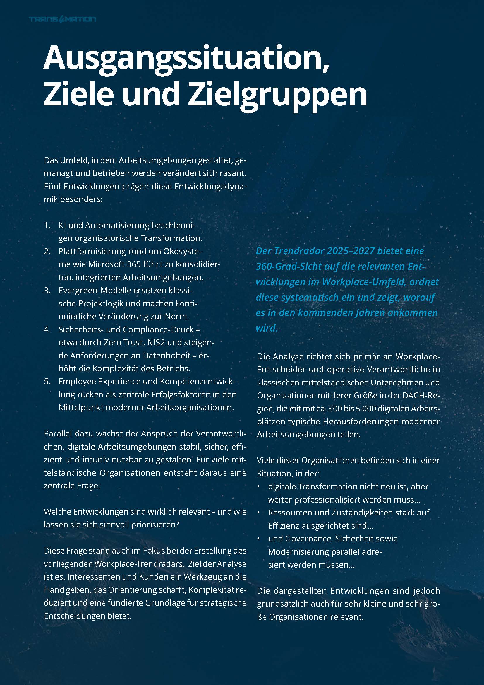 Zielgruppe der Studie